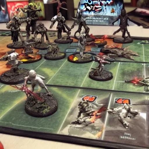 Image similar to zombicide vs star wars, extremely detailed