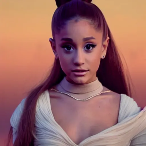 Prompt: Ariana Grande in star wars, 8K, award winning photography,