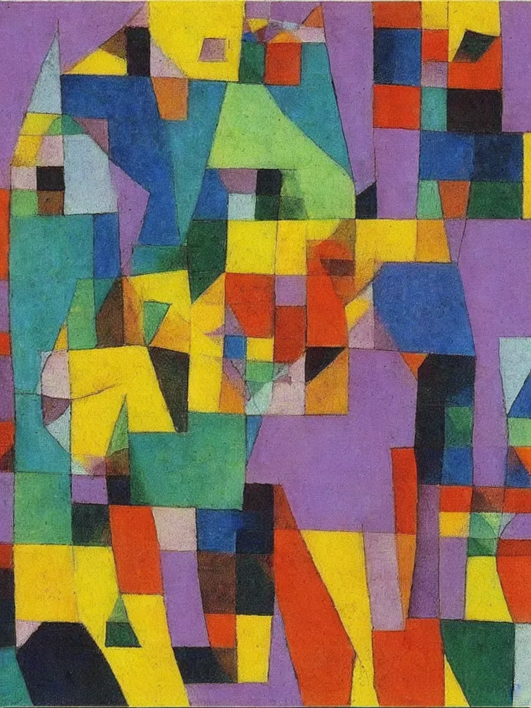 Image similar to a cubism painting by paul klee, pastel colors,