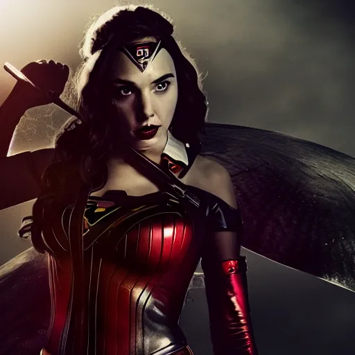 Image similar to an potrait of gal Gadot play Harley Quinn, 4k