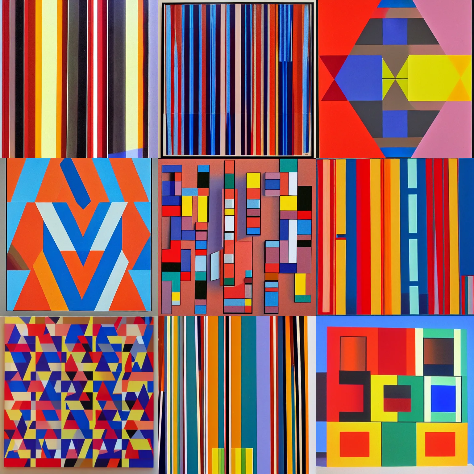 Prompt: an artwork by yaacov agam