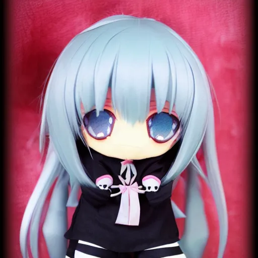 Image similar to cute fumo plush of a girl who is a master sorcerer