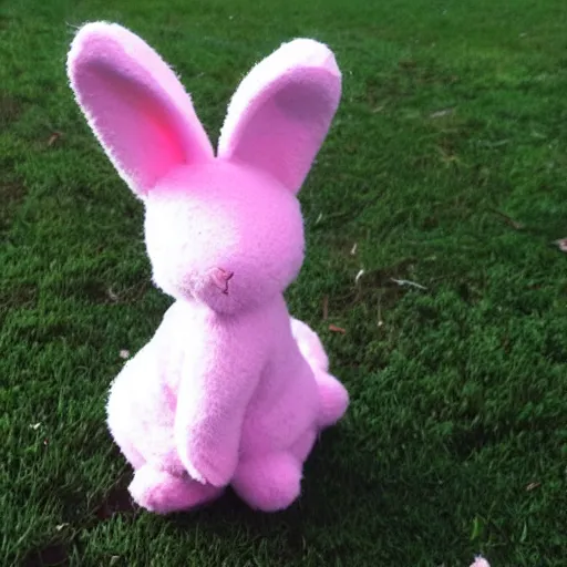 Image similar to an adorable pink bunny creature