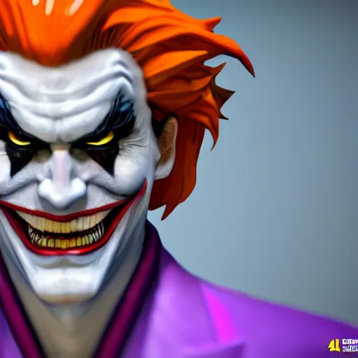 Image similar to Phoenix Wright as the Joker, highly detailed, trending on artstation, Unreal Engine 4K