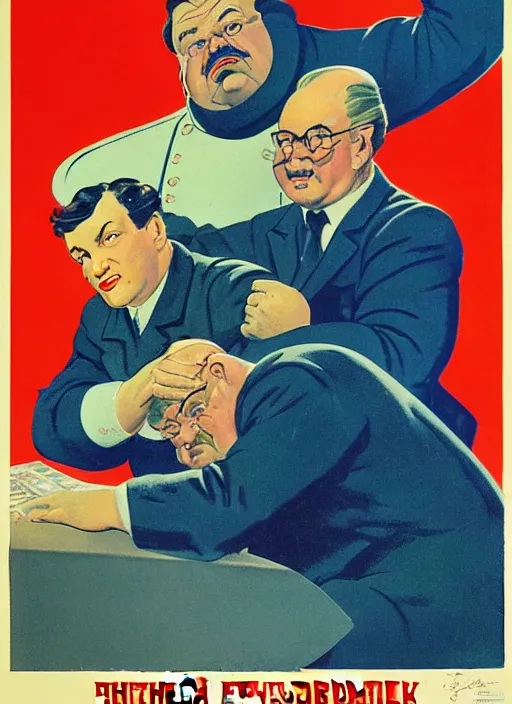 Prompt: soviet propaganda poster. gk chesterton. portrait by jean giraud and anton otto fischer and john philip falter and will eisner and gil elvgren