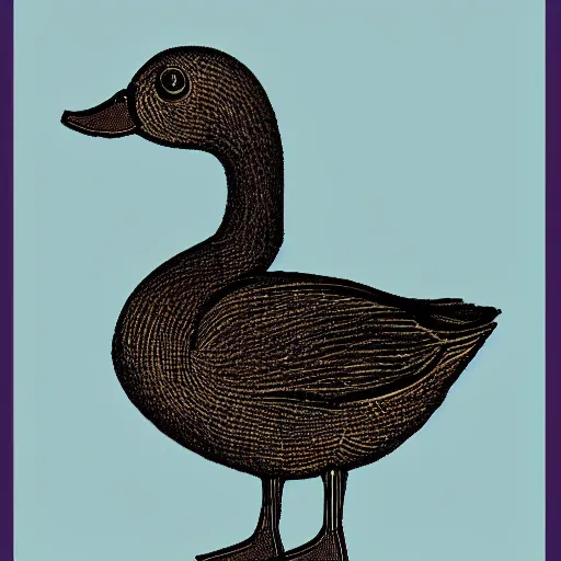 Image similar to a duck, modern, pictorial mark, iconic logo symbol