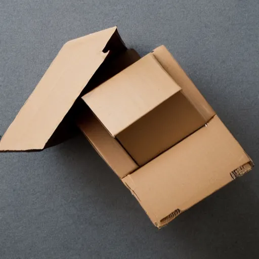 Image similar to fragile cardboard box, image white background, damaged box