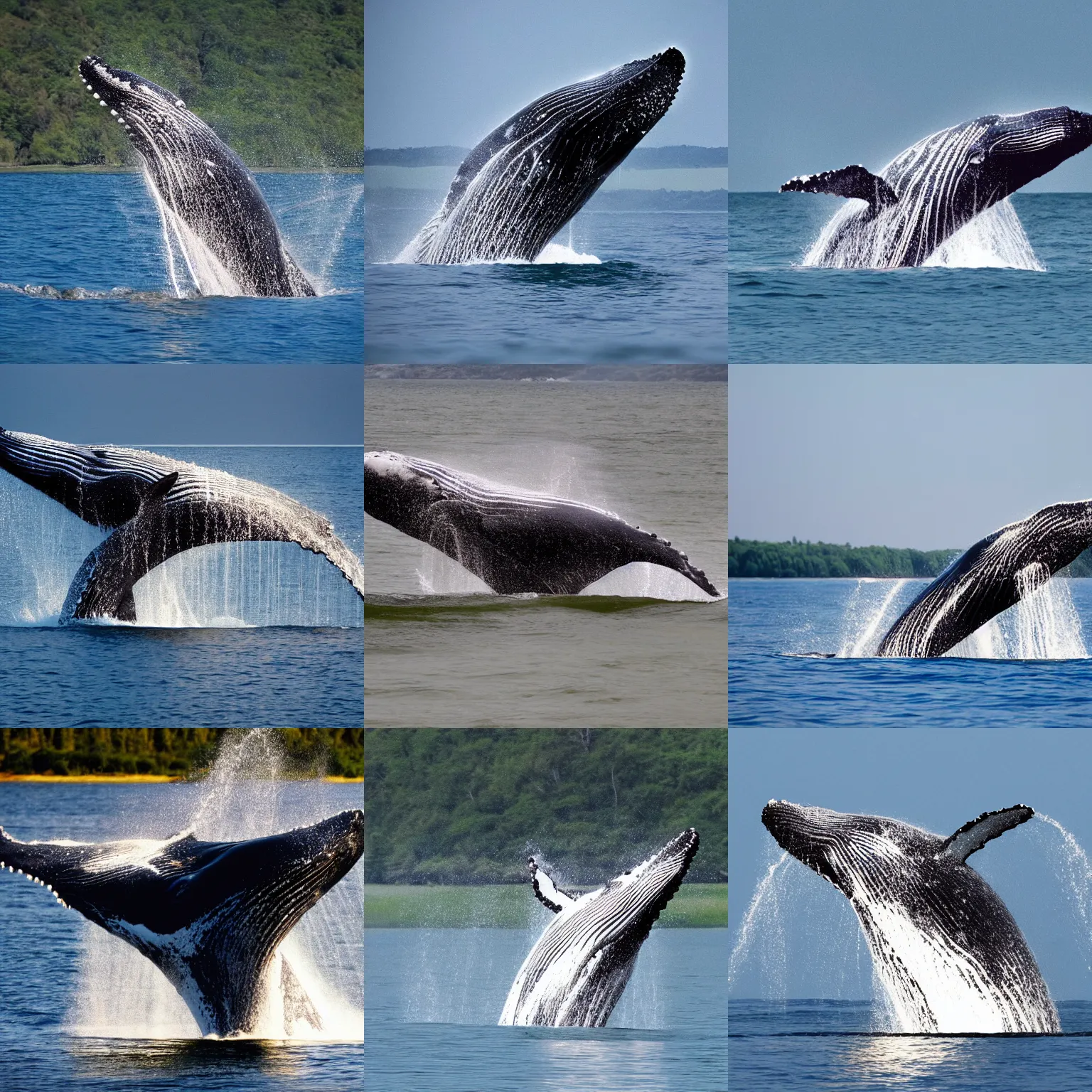 Prompt: a whale-tiger, wildlife photography