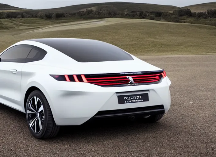 Image similar to peugeot coupe from 2 0 1 8, rear view