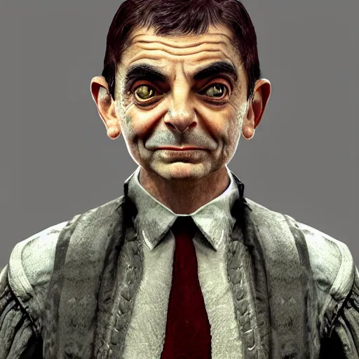 Image similar to mr bean in skyrim