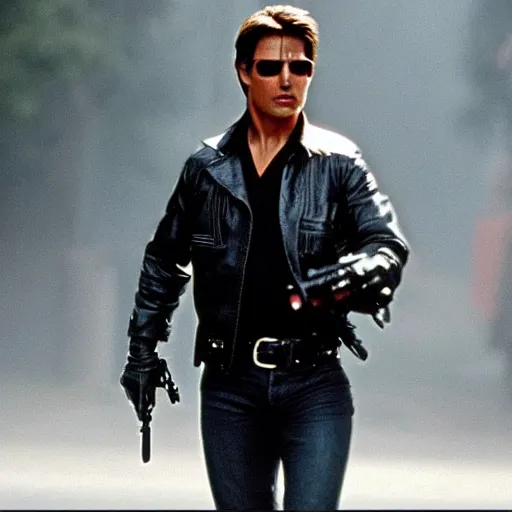 Prompt: Tom cruise as the terminator