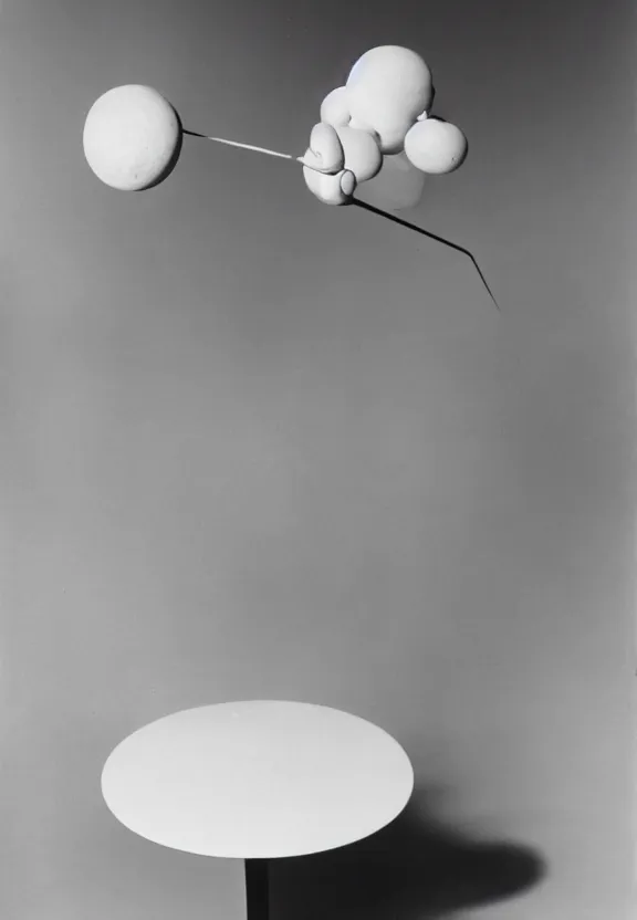 Image similar to a white object with writing on it sitting on a table, a surrealist sculpture by marcel duchamp, archival pigment print, 1 9 1 4, conceptual art, artwork, academic art, surrealist