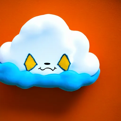 Image similar to a cloud in the shape of pikachu