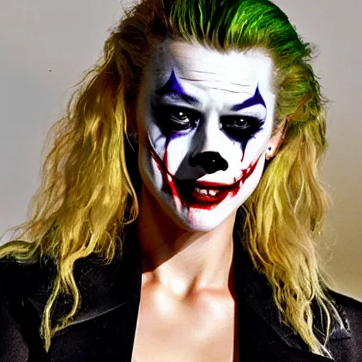 Prompt: amber heard as Joker