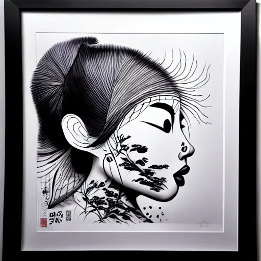 Image similar to xu wei ink art