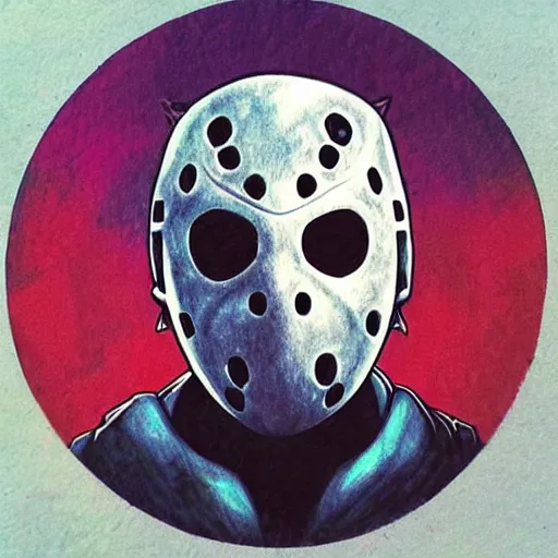 Image similar to cute anime jason voorhees portrait