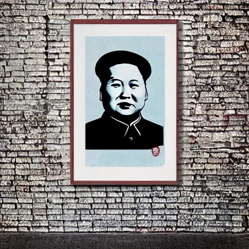 Prompt: portrait of chairman mao with the face of marilyn monroe a psychdelic poster