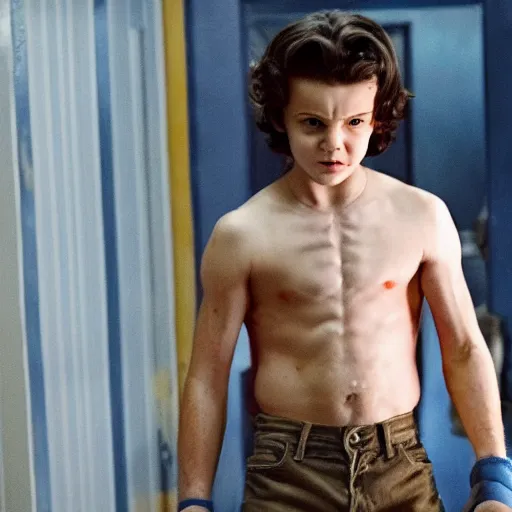 Prompt: wolverine in stranger things