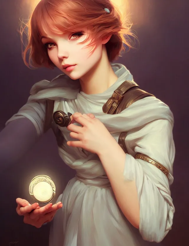 Prompt: ilya kuvshinov's photography, wonderful eyes, gentle hands, serene, dreamy, moonlight, deep focus, d & d, fantasy, complex, elegant, highly detailed, digital painting, artstation, concept art, matte, clear focus, illustration, hearthstone, artgerm art, greg rutkovsky and alphonse mucha