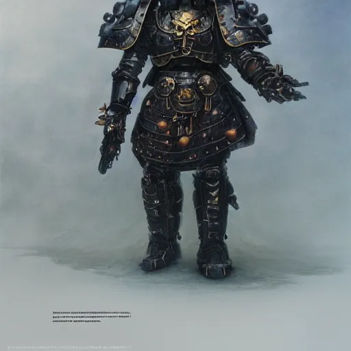 Image similar to warhammer 4 0 k god emperor armor, anthropomorphic shiba inu face visible, stuning 3 d render, masterpiece, glowing black aura, foggy dark, by donato giancola and greg rutkowski and wayne barlow and zdzisław beksinski, realistic face