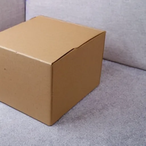 Prompt: big and small box in the room