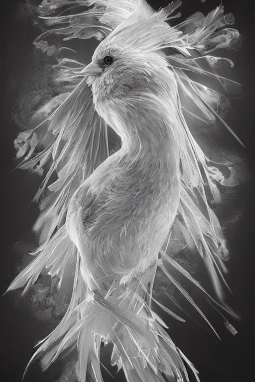 Image similar to Ethereal Cardinal bird, intricate detail, ornate, conceptual art, soft light, dynamic, art by artgerm