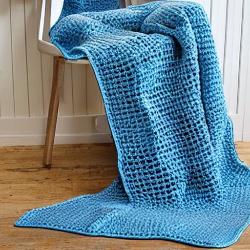 Prompt: crocheted blanket