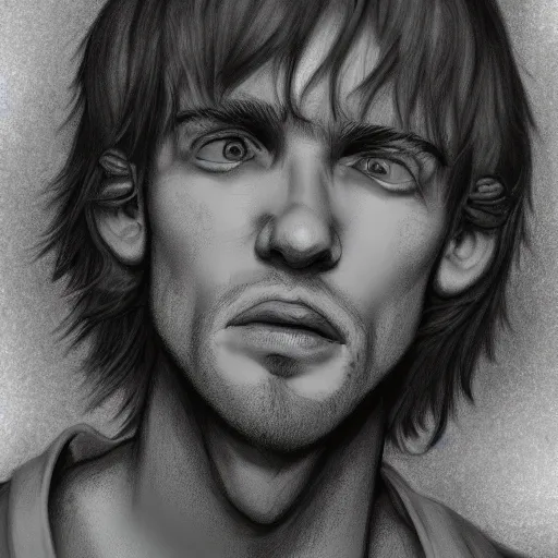 Prompt: Shaggy Rogers as a Beatnik, portrait, photograph, polaroid photo, highly detailed, very detailed, HD quality, 8k resolution, digital art, trending on artstation