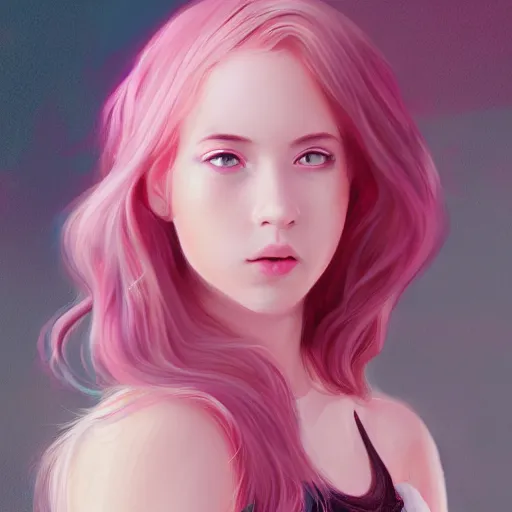 Prompt: teen girl, pink hair, gorgeous, amazing, elegant, intricate, highly detailed, digital painting, artstation, concept art, sharp focus, illustration, art by nel-zel formula