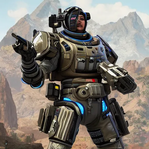 Prompt: ultra realist and ultra intricate detailed photo of a beautiful sci-fi armored Apex legends Legendary skin