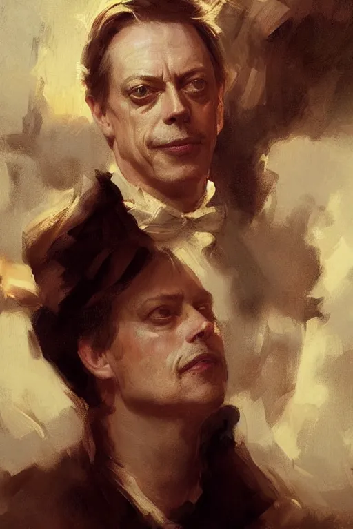 Prompt: beautiful portrait of anthropomorphic loaf of bread steve buscemi, art by anders zorn, wonderful masterpiece by greg rutkowski, beautiful cinematic light, american romanticism thomas lawrence, greg rutkowski