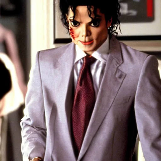 Image similar to Michael Jackson in American Psycho (1999)