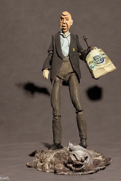 Image similar to mugwump president action figure, product photography, vintage, collectible