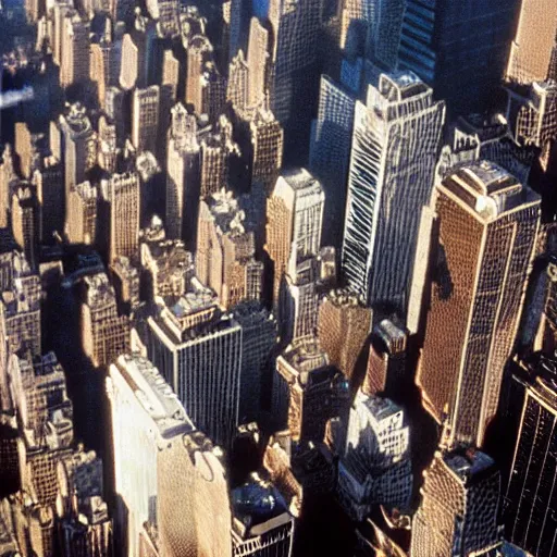 Prompt: jungle forest on the top of the empire state building, in american psycho ( 1 9 9 9 )