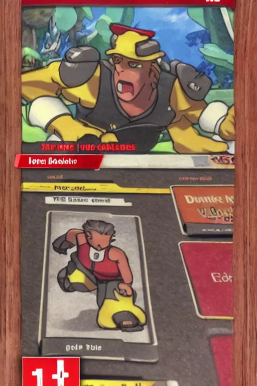 Image similar to Pokemon card of Duke Nukem, highly detailed trading card screenshot