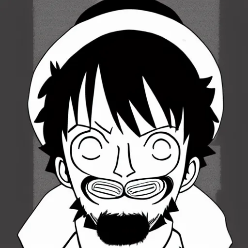 Image similar to luffy with mustache