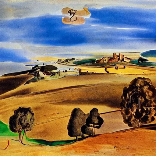 Image similar to spanish countryside salvador dali