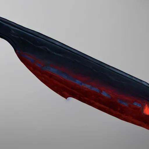 Prompt: detailed digital painting of a crysknife from the movie “Dune” (2021), high quality, octane render, trending on artstation, 4k, dramatic