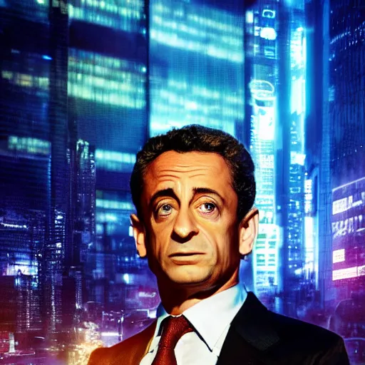 Prompt: cyborg Nicolas Sarkozy in a cyberpunk city, neon lights, award wining photograph, 8K UHD, very very very very very very very very very very very very very very very very very very very very very beautiful