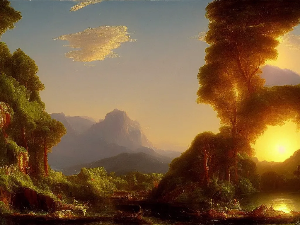 Image similar to 🌅 by thomas cole