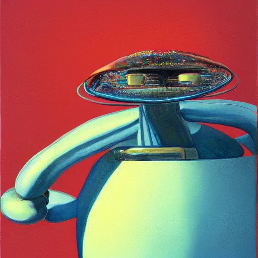 Image similar to alien by wayne thiebaud