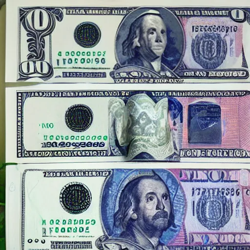 Image similar to Scary money printer