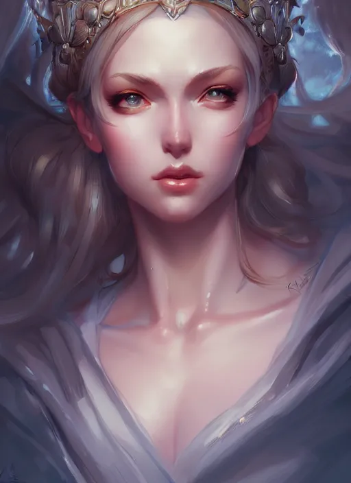 Image similar to goddess of beauty wide angle view, highly detailed, artgerm, cushart krenz, artstation, soft light, sharp focus, illustration, character design, concept art