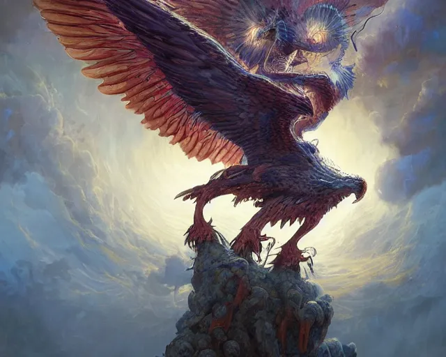 Prompt: a portrait of a glorious biblically - accurate seraphim creature with many wings and eyes, backlit, strong rim light, highly detailed, digital painting, hdri, by alvaro castagnet, peter mohrbacher and dan mumford, vivid colors, high contrast, 8 k resolution, intricate, photorealistic, smooth