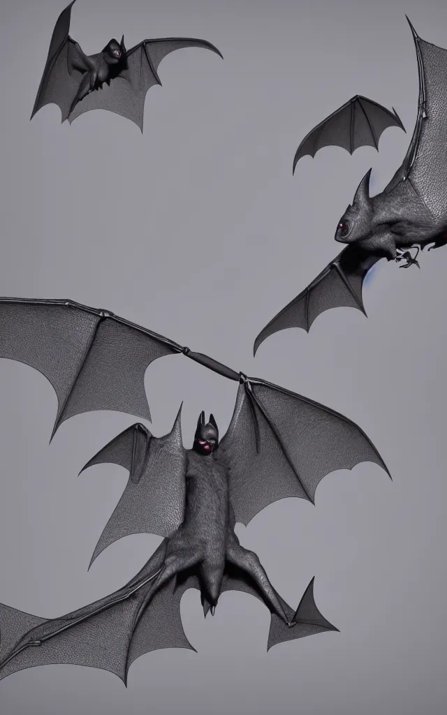 Prompt: intricated scientific medical 3d animation of a bat 3d octane render
