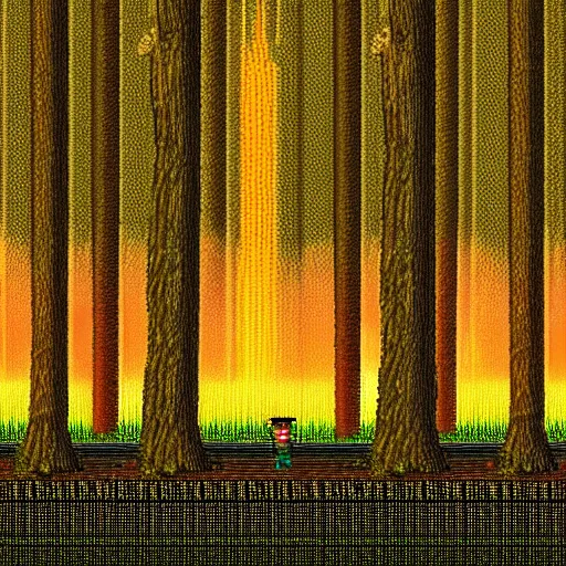 Image similar to Forest at night, SNES screenshot