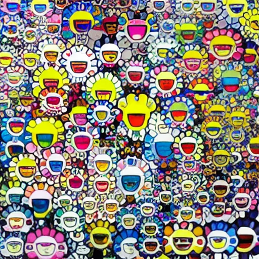 Image similar to takashi murakami art style