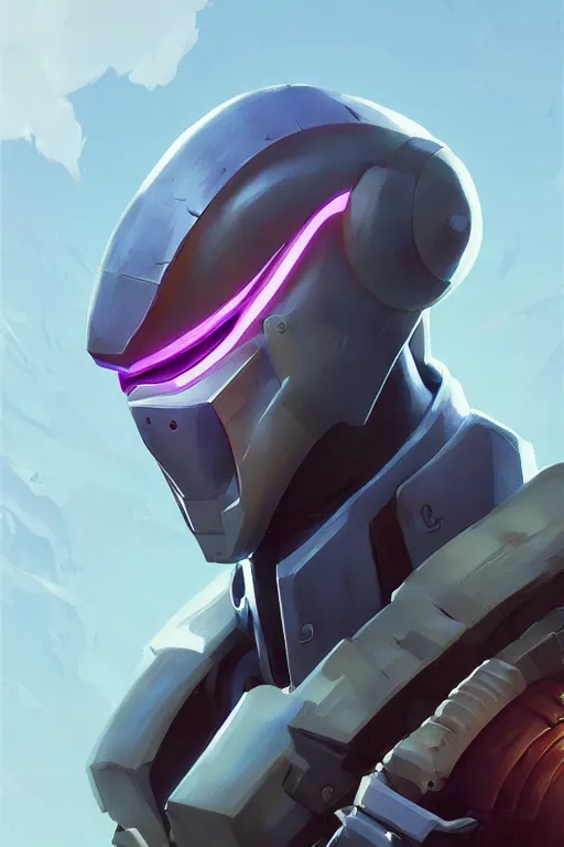 Image similar to epic mask helmet robot ninja portrait stylized as fornite style game design fanart by concept artist gervasio canda, behance hd by jesper ejsing, by rhads, makoto shinkai and lois van baarle, ilya kuvshinov, rossdraws global illumination radiating a glowing aura global illumination ray tracing hdr render in unreal engine 5