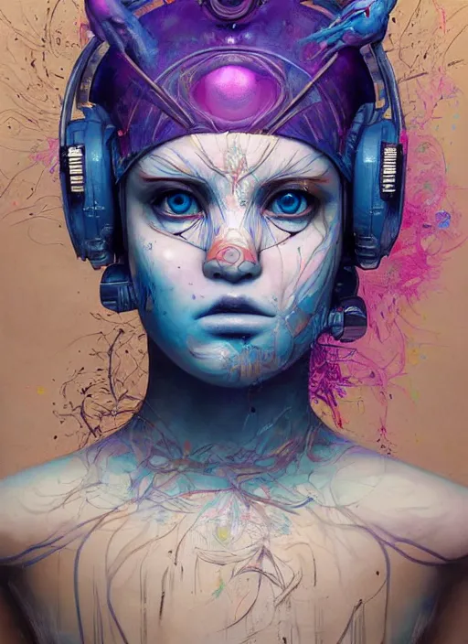 Prompt: beautiful portrait of Lofi cyberpunk Togepi, by Tristan Eaton, Stanley Artgermm, Tom Bagshaw, Greg Rutkowski, Carne Griffiths. trending on DeviantArt, face enhance, hyper detailed, trending on Artstation, 8k, masterpiece, graffiti paint, fine detail, full of color, intricate detail, golden ratio illustration