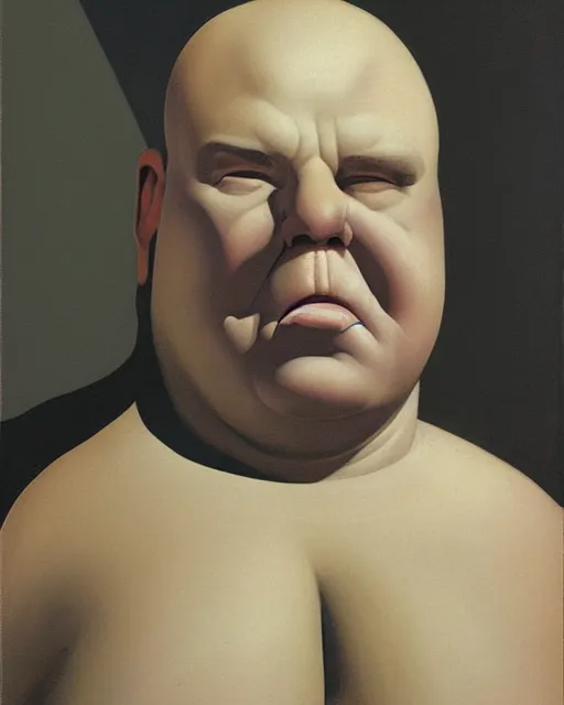 Image similar to morosthesophist, fat, portrait by ralph mcquarrie